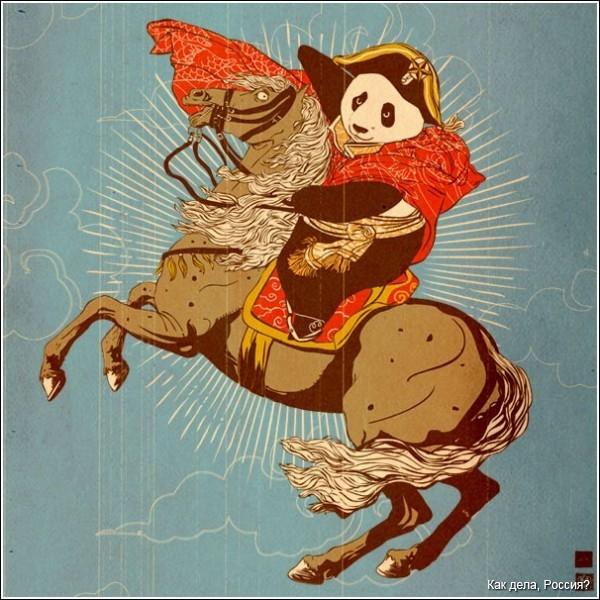 Пародийные плакаты Вильяма Чуа, революционные панды
